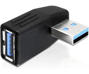 DeLock Adaptateur USB-A 5 Gbit/s mâle vers femelle coudé à 270° horizontal