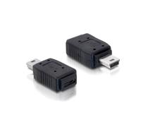 DeLOCK Adaptateur USB mini M vers micro-B FM Noir - Connecteur USB mini-B Mâle vers micro-B Femelle - Référence 65155