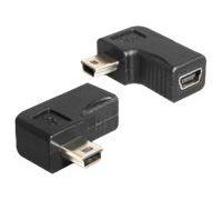 Delock - Adaptateur USB - mini USB type B (F) pour mini USB type B (M) - USB 2.0 - connecteur à 90°