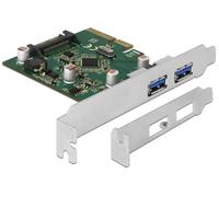 Delock - Adaptateur USB - PCIe 3.0 x4 profil bas - USB 3.1 Gen 2 x 2