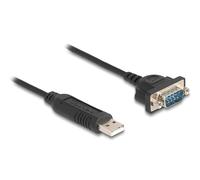 DeLOCK Adaptateur USB RS-232 USB 2.0 vers D-Sub 9 mâle 50 cm