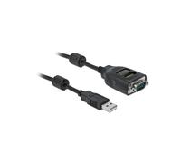 DeLOCK Adaptateur USB Type-A vers Serial RS-232 DB9 avec Testeur LED - Connecteurs plaqués Or - Câble 2m - AWG 26/28 - Ref 90497