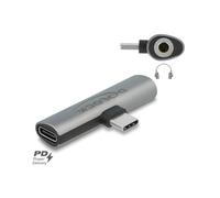 DELOCK Adaptateur USB Type-C à jack stéréo + PD