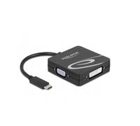 DeLOCK Adaptateur USB Type-C pour moniteur VGA, DVI, HDMI ou DisplayPort