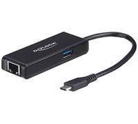 Delock Adaptateur USB Type-C™ vers 2,5 Gigabit LAN avec Port USB de Type A