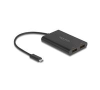 Delock adaptateur USB Type-c vers 2 x DisplayPort 4K 60Hz avec graphiques DisplayLink et USB PD