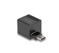 DeLOCK Adaptateur USB Type-C vers Gigabit LAN RJ-45, USB 3.2 Gen 1, Taux de transfert 5 Gbit/s, Compatible Windows/macOS/Linux, Noir, Ref: 66462