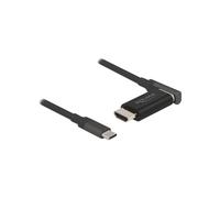 DeLOCK Adaptateur USB Type-C vers HDMI 4K 60Hz, câble 1.2m, connecteur magnétique, AWG 32/24, 3840x2160 pixels, noir