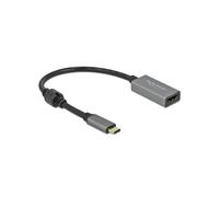 DeLOCK Adaptateur USB Type-C vers HDMI 4K 60Hz HDR, Mode DP Alt, Connecteurs plaqués or, Chipset Parade PS186, Câble 0.2m, HDCP 1.4/2.3, Support Windows/macOS