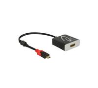 DeLOCK Adaptateur USB Type-C vers HDMI 4K 60Hz HDR - Réf. 65400 - Résolution max. 3840x2160 - Conversion Active - Couleur Noir
