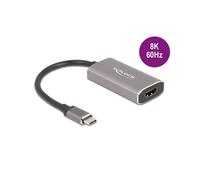 DeLOCK Adaptateur USB Type-C vers HDMI 62632 Mode DP Alt 8K 7680×4320 HDR Gris