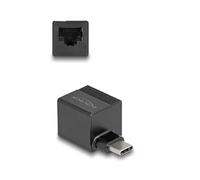 DeLOCK Adaptateur USB vers réseau RJ45 66462 Gigabit Ethernet Noir