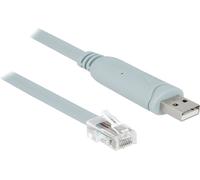 DELOCK Adaptateur USB2.0/A St > Série RS232 RJ45 St 5.0m gris