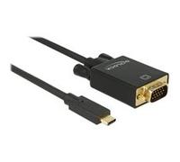Delock - Adaptateur vidéo externe - ITE IT6516BFN - USB-C - D-Sub - noir - Pour la vente au détail G