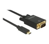 Delock - Adaptateur vidéo externe - ITE IT6516BFN - USB-C - D-Sub - noir - Pour la vente au détail G