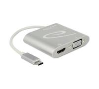 Delock - Adaptateur vidéo externe - STDP4320 - USB-C - HDMI, VGA - argent - Pour la vente au détail