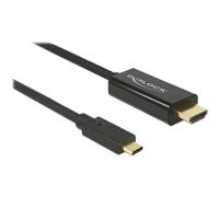 Delock - Adaptateur vidéo externe - USB-C - DisplayPort - noir - Pour la vente au détail