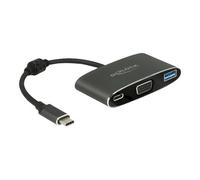 Delock - Adaptateur vidéo externe - VL101 - USB-C 3.1 - VGA - gris - Pour la vente au détail