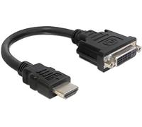 Delock adaptateurcâble HDMI St > DVI 24+1 Bu ca.20cm