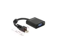 Delock adaptateurcâble mini displayport 1.2 prise mâle avec - schraube > vga femelle 25 cm noir aktiv, 62641