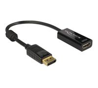 DeLOCK Adapter Cable DisplayPort 1.2 Male to HDMI Female Black 4K Passive 62609
