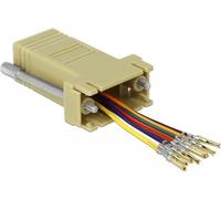 Delock Adapter D-Sub 9 Pin Buchse zu RJ45 Buchse Montagesatz grau (66164)