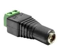Delock Adapter DC 2.1 x 5.5 mm female > Terminal Block - Adaptateur secteur - 2 bloc de terminal de broches (F) pour prise CC 2,1 mm (F) G