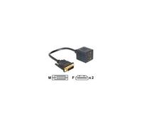 DeLOCK Adapter DVI 25 male > 2x HDMI female 0,2 m DVI-D 2 x HDMI Noir