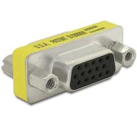 DeLOCK Adapter Gender Changer VGA female-female Sub-D 15 Jaune