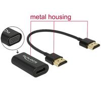 Delock Adapter HDMI-A male > VGA female - Convertisseur vidéo - HDMI - VGA - Pour la vente au détail