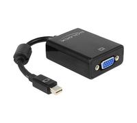 DeLOCK 65256 câble vidéo et adaptateur 0,18 m Mini DisplayPort VGA (D-Sub) Noir