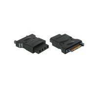 DeLOCK Adapter Power - IDE drive > 4 Pin SATA 15 p IDE 4p Noir, Adaptateur