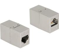 DELOCK Adapter RJ45 Buchse zu RJ45 Buchse Cat.6A Metall
