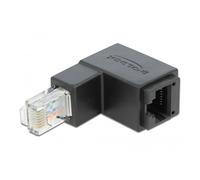 DELOCK Adapter RJ45 St > RJ45 Bu Cat6 UTP unten gewinkelt