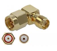 DELOCK Adapter SMA Stecker zu SMA Buchse 90° 10 GHz