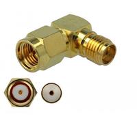 DELOCK Adapter SMA Stecker zu SMA Buchse 90° 3 GHz