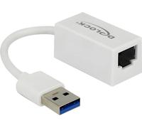 DELOCK Adapter SuperSpeed USB-A St > Gigabit LAN komp. Weiß