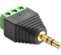 DELOCK Adapter Terminalblock 3Pin -> 3,5mm Klinke Stecker
