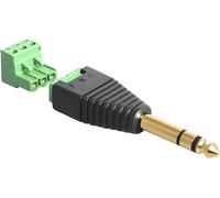 DELOCK Adapter Terminalblock 3Pin -> 6,3mm Klinke Stecker