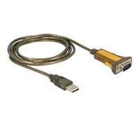 Delock Adapter USB 2.0 > 1 x Serial RS-232 - Plage de température étendue - adaptateur série - USB 2.0 - RS-232 x 1 - noir, jaune G