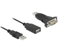 DELOCK Adapter USB 2.0 Typ-A zu 1 x Seriell RS-232 D-Sub 9