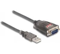 DELOCK Adapter USB 2.0 Typ-A zu 1 x Seriell RS-232 D-Sub 9