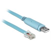 Delock Adapter USB 2.0 Type A Male > 1 x Serial RS-232 RJ45 Connector