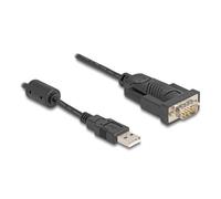 DeLOCK Adapter USB 2.0 Type-A to 1 x Serial RS-232 DB9 Pin Male with Ferrite 0.2