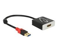 DeLock Câble vidéo et adaptateur 62736 USB Type-A vers HDMI 0,2 m Noir