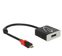 Delock Adapter USB-C =>DP (St/Bu) 15cm schw./black