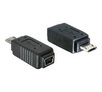 DeLOCK Adapter USB micro-B male to mini USB 5-pin mini USB 5p Noir, Adaptateur