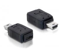 DeLOCK Adapter USB mini/USB micro-B USB mini M micro-B FM Noir