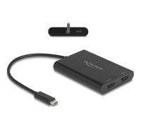 Delock Adapter Usb TypE-C Zu 2 X Hdmi 4k 60 Hz Mit Displaylink Grafik Und (64309)