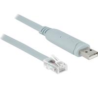 DELOCK Adapter USB2.0/A St > Seriell RS232 RJ45 St 0.5m grau